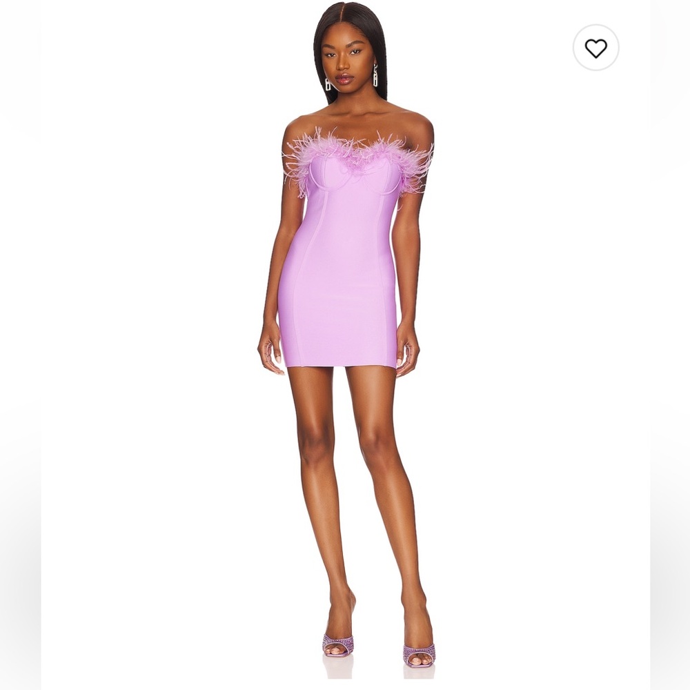 Superdown Ramona bustier dress in purple